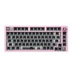 EPOMAKER x LEOBOG Hi75 Aluminum Alloy Wired Mechanical Keyboard Barebones Kit, Programmable Gasket-mounted Gaming Keyboard Kit, Hot Swappable, with Mode-Switching Knob, NKRO for Win/Mac (Pink)