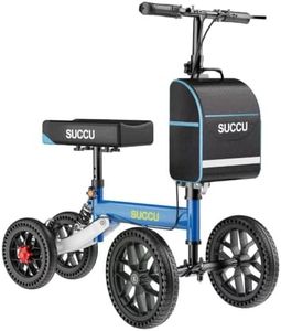 Succu All Terrain Knee Scooter for Adults for Foot Injuries, 13" Knee Pad