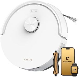 dreame F20 Eco Robot Vacuum and Mop 2-in-1, 18,000Pa Suction, Upgraded from F10,Obstacle Avoidance, Mopping, Dual Anti-Tangle System, Smart LiDAR Navigation, App & Voice Control, White