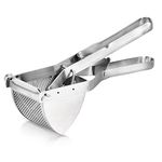 Potato Ricer, Sopito Potato Masher Stainless Steel Squeezer Baby Food Strainer Press Strainer Fruit and Vegetables Ricer for Creamy Fluffy Mashed Potato and Food Recipes Fruit Press