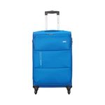 VIP Widget Durable Polyester Soft Sided Check-in Luggage Spinner Wheels with Quick Access Front Pockets (Medium, 69cm, Blue)