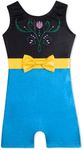HOZIY Girls Leotards for Gymnastics 1t 2t Flower Blue Black Biketard Shorts Tumbling Outfits Sparkly Shiny