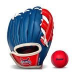 Franklin Sports Air Tech Adapt Series 8.5" Teeball Glove: Right Handed Thrower, Navy/Red