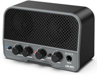 LEKATO JA-02 II Mini Guitar Amp 5W Electric Guitar Amplifier Portable Rechargeable Small Practice Guitar Amp with Bluetooth Clean & Overdrive Channels for Home & Travel (Black)