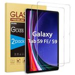 SPARIN 2 Pack Screen Protector Compatible with Samsung Galaxy Tab S7 11 inch, Tempered Glass, Alignment Frame