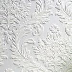 Anaglypta RD80027 Paintable Large Traditional Damask Wallpaper, 21-Inch by 396-Inch, White