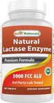 Best Naturals, Fast Acting Lactase Enzyme, 3000 FCC ALU, 180 Tablets