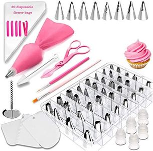JYDirect 83 Pieces Cake Decorating Kits in a Box, Stainless Steel Icing Piping Nozzle Tip Set with 44 Icing Tips, Baking Frosting Tools Set for Cupcakes Cookies or Whipped Cream Clay for Making DIY at Home