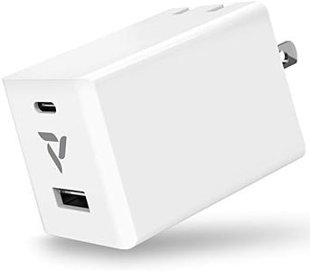 Vena 48W 2-Port USB C + USB-A Wall Charger, (GaN Tech) PD 3.0 Fast Charging Foldable Travel Charger Compatible with MacBook Air, USB C Laptops, iPad Pro, iPhone, Galaxy, Google Pixel