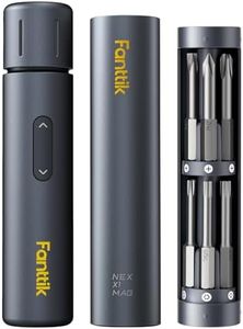 Fanttik S1 Capsule Deluxe Cordless Screwdriver, Electric Screwdriver, 5 PCS Double-Ended Bits and 12 PCS Long Bits, Max 5 N.m, 320 RPM Motor, Compact Design, Idea Tool for Furniture, Appliances
