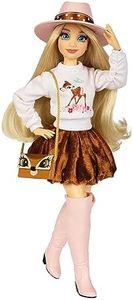 Disney ILY 4EVER Fashion Dolls Disney 100 - Bambi 11.5" Tall with 13 Points of Articulation, Two Complete Mix-and-Match Outfits and Glittery Mickey Ring for You!