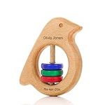 Personalized Wooden Baby Rattle Tee