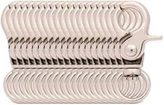 BIKICOCO 3/8'' Swivel Trigger Snap Hook Lobster Claw Clasp Spring Loaded Clip, O-Ring Ended, Silver - Pack of 20