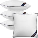 Utopia Bedding Throw Pillow Inserts (Pack of 4, White), 22 x 22 Inches Decorative Indoor Pillows for Sofa, Bed, Couch, Cushion Sham Stuffer