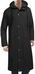 COOFANDY Men's Long Raincoat with H