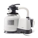 INTEX SX2800 Krystal Clear Sand Filter Pump for Above Ground Pools: 2800 GPH Pump Flow Rate – Improved Circulation and Filtration – Easy Installation – Improved Water Clarity – Easy-to-Clean