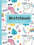 Sketchbook For Kids Creativity: Cute Unicorn Cover,8.5" X 11",108pages,A Large Notebook With Blank Paper For Creative Artist,Drawing,Sketching and Doodling.(Sketch book and Journal)