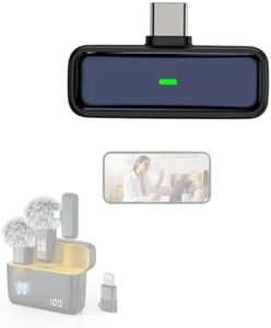 NPTCL USB C Receiver Replacement - Lavalier Lapel Microphone USB-C Receiver, Black