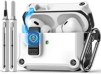 Pohgelan Compatible with AirPods Pro 2nd/1st Generation Case Cover,with Cleaner kit,Automatic Snap Switch Secure for iPod Pro Charging Case (USB-C/Lightning Cable) (2023/2022/2019)