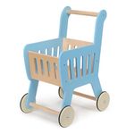 Mentari Toys - Shopping Cart - Wooden Shopping Cart with Extra Storage - Perfect Role Play Toy, Promotes Creativity and Imagination for Boys and Girls - Age 3+