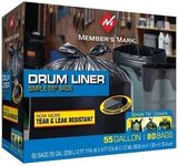 Member's Mark 55 Gallon Drum Liner Black, 80 Count