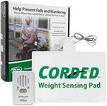 Smart Caregiver Chair Exit Alarm with Weight Sensing Pad - Automatically Alert Elderly Motion Detector for Dementia or Alzheimer's - 1 Year Warranty