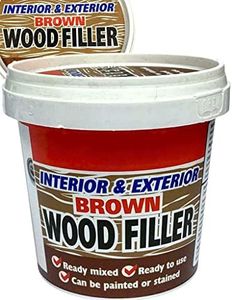 2 Pcs Ready Mixed Brown Wood Filler Cracks Remover 500g For Interior & Exterior