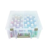 ArtBin 6990Ab Super Satchel Double Deep Box with Removable Dividers, Translucent Clear