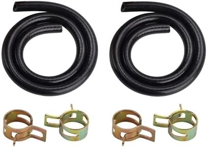 ZFZMZ Replacement 1/4" x 25" Fuel Line Hose 5414K with 4 Clamps Fits Briggs & Stratton 283207 791850 Lawn Mower Small Engine (Pack of 2)