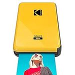 Kodak Mini 2 Plus Portable Wireless Photo Printer, Print iOS & Android Social Media Photos via Bluetooth, Real Photo (2.1” x 3.4”), 4Pass Technology & Laminating Process, Premiun Quality – Yellow