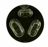 Replacement Earbud Tips for Beats Powerbeats Pro Wireless Stereo Headphones - 4 Pairs - Small, Medium, Large, and Double Flange (Black)