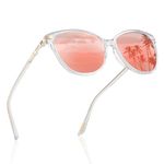 AVAWAY Fashion Sunglasses for Women Polarised UV Protection Ladies Eyewear for Photography Wandern Travelling Driving,Category 3