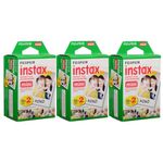 Fujifilm Instax Mini Instant Film (3 Twin Packs, 60 Total Pictures) for Instax Cameras, White (Instax Twin Mini - 60 Sheets)