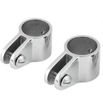 JY-MARINE 1-1/4 Inch (32.4mm) Bimini Top Jaw Slide Stainless Steel 316 Marine Hardware Fitting 1-1/4" O.D. Round Tube,2Pcs