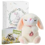 Sawnfay Baptism Gifts for Girls and Newborn Baby, Christening Gifts Set, 7" Praying Bunny Plush Toy and Bedtime Blessing Book in Keepsake Gift Box, Ideal Easter Gifts for Kids