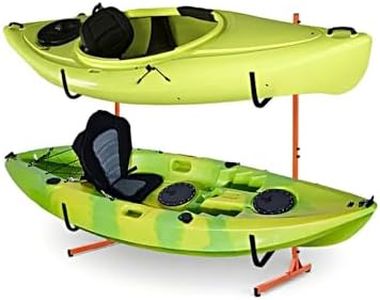 Garvee Kayak Storage Rack, Heavy Duty Kayak Stand for for Indoor and Outdoor Storage, Freestanding Kayak Holder Stand for Kayaks, Canoes, Surfboard, Paddleboard Storage