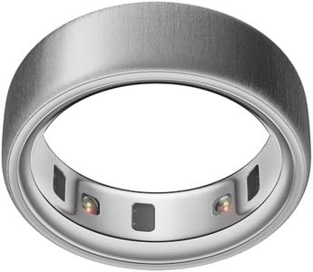 Oura Ring 4 - Brushed Silver - Size 7 - Smart Ring | Size First with Oura Ring 4 Sizing Kit | Sleep Tracking Wearable - Heart Rate - Fitness Tracker - Up to 8 Days Battery Life