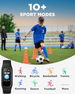 BIGGERFIVE Kids Fitness Tracker – Black Activity Watch