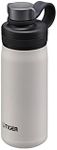 Tiger Thermos Water Bottle, 16.9 fl oz (500 ml), Vacuum Insulated Carbonated Bottle, Stainless Steel Bottle, Sports Drinks, Beer OK, Cold Insulation, Growler, MTA-T050WK, Eaglet White