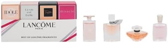 Lancome Varitey 4 PC Gift Set (Idole EDP 0.16 oz & La Vie Est Belle EDP 0.135 oz & Tresor EDP 0.25 oz & Miracle 0.16 oz)