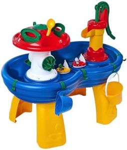 Aquaplay - Table d'Eau - Jeu d'Eau pour Enfant - 2 Bateaux et 2 Figurines Incluses - Champignon Arroseur - Dès 3 Ans - 8700001595