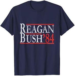 Vintage 80s Reagan Bush 84 Republican Political T-Shirt T-Shirt