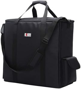 BUBM Desktop Computer Carrying Case, Padded Nylon Carry Tote Bag for Transporting Computer Tower PC Chassis, Keyboard, Cable and Mouse