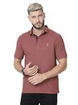 STELLERS Men's Golf Premium Polo T-Shirt Wrinkle Free Quick Dry Soft and Feather Touch Feel Regular Fit Mauve Medium