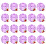 Zureni Urinal Screen Fresh Scented Anti-Splash Toilet Mat Bathroom Deodorizer Spatter with Air Freshener Restroom (Pink, Strawberry Fragrance, 20 pcs)