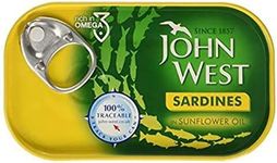 John West Sardines in Sunflower Oil 12 x 120g