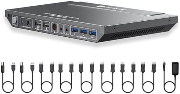 AV Access KVM Switch 2 Computers 2 Monitors DisplayPort 8K@60Hz 4K@165hz/144hz, DP KVM Switch Dual Monitors with USB 3.0 Ports, Audio Out, IR Remote, Hotkey Switch, with 6 DP Cables