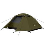 Forceatt Tent, 2 Man Tent for Camping, Easy Setup Lightweight Two Doors PU3000mm Waterproof Dome Tent, Windproof Instant Outdoor Tent Suitable for Traveling, Beach, Camping, Hiking, Mountaineering