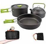 Camping Cookware Set, Anodized Alum