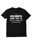 Tstars Grandpa Shirt Gifts for Dad Papa from Grandchildren Fathers Day Shirts for Men Large Black